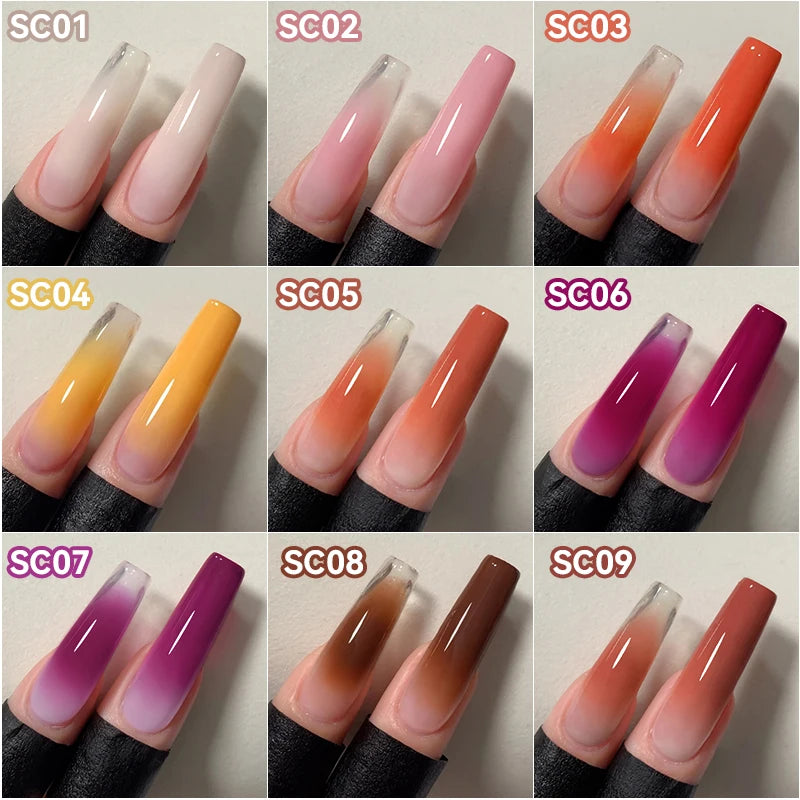 Gradient Painting Gel Nail Art Gradient Color DIY Design Gel  Used For Gradient Nail Stamping Pattern