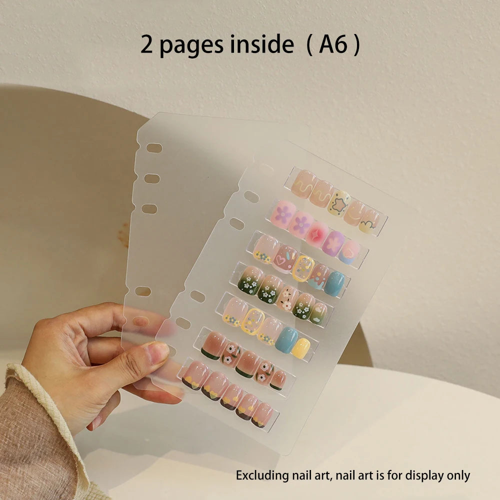 Nail Art Piece Storage Book Large Capacity Exhibition Photo Album Card Clip Display Board DIY Simple Album Storage Book