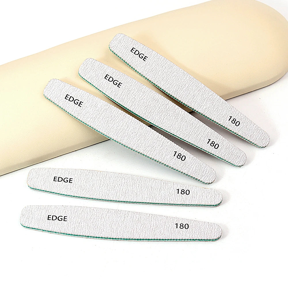 6Pcs Professional Nail File Buffer 100/180 , 220/280, Grit Nail File 240.
.