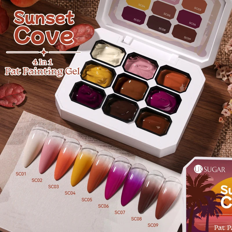 Gradient Painting Gel Nail Art Gradient Color DIY Design Gel  Used For Gradient Nail Stamping Pattern