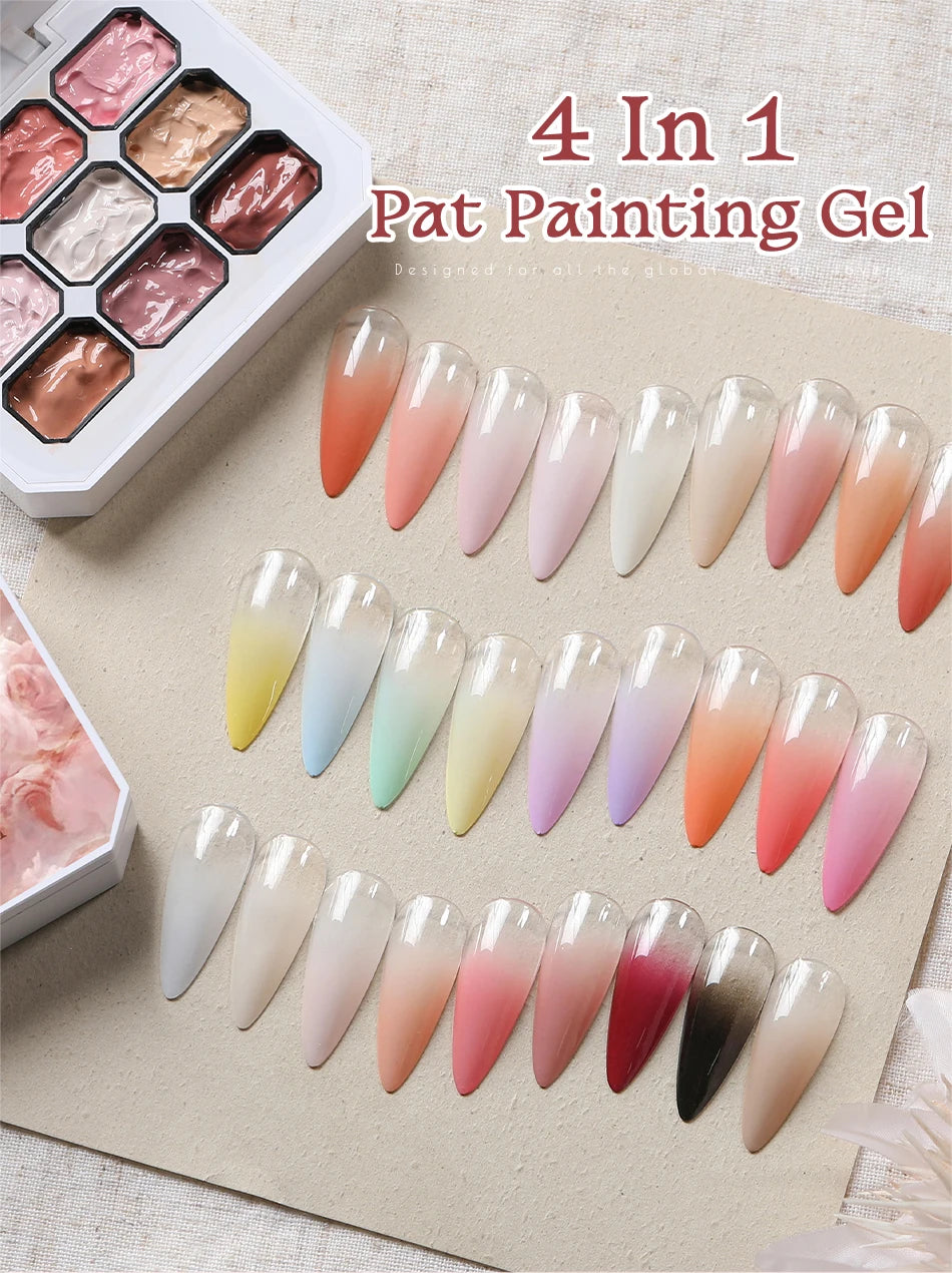 Gradient Painting Gel Nail Art Gradient Color DIY Design Gel  Used For Gradient Nail Stamping Pattern