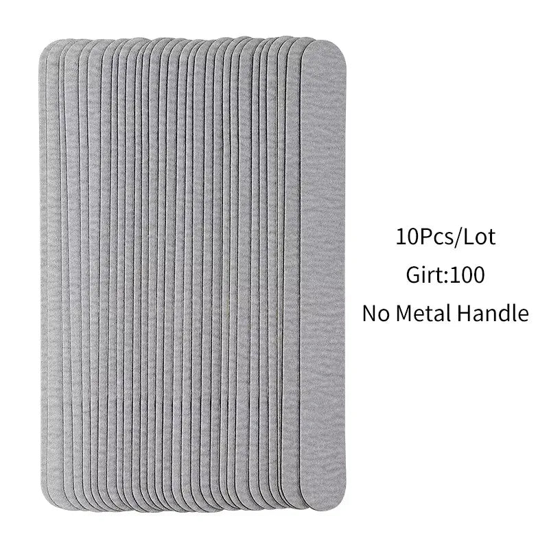 Nail File Replacement 100 to 180 Professional Limas Tools for Manicure