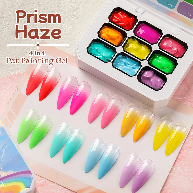 Gradient Painting Gel Nail Art Gradient Color DIY Design Gel  Used For Gradient Nail Stamping Pattern