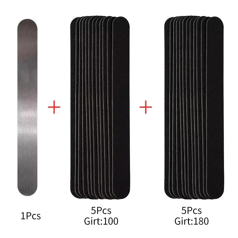 Nail File Replacement 100 to 180 Professional Limas Tools for Manicure