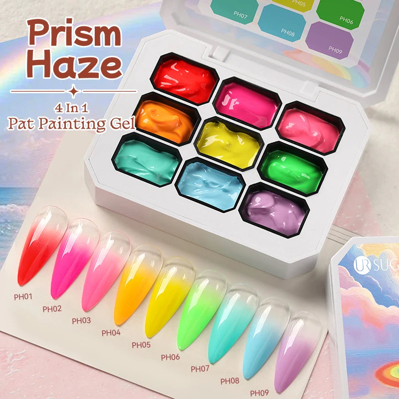 Gradient Painting Gel Nail Art Gradient Color DIY Design Gel  Used For Gradient Nail Stamping Pattern