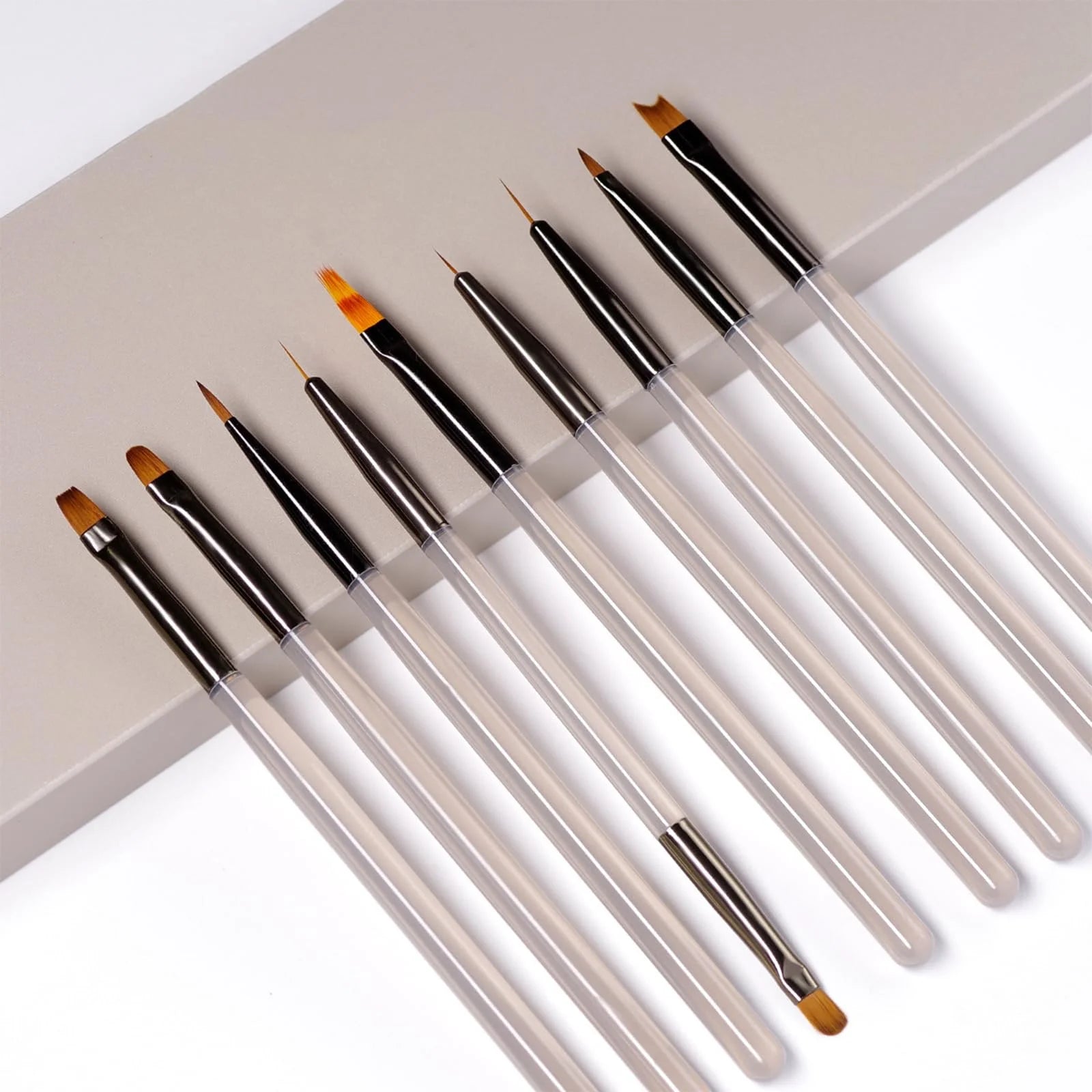 9-Piece Nail Art Design Gel Brush Set