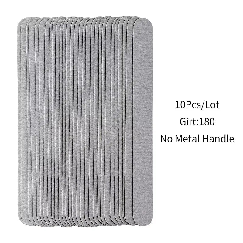 Nail File Replacement 100 to 180 Professional Limas Tools for Manicure