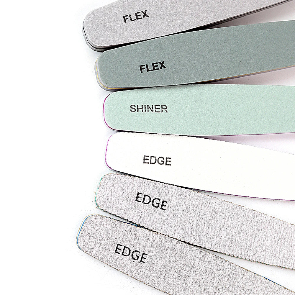 6Pcs Professional Nail File Buffer 100/180 , 220/280, Grit Nail File 240.
.