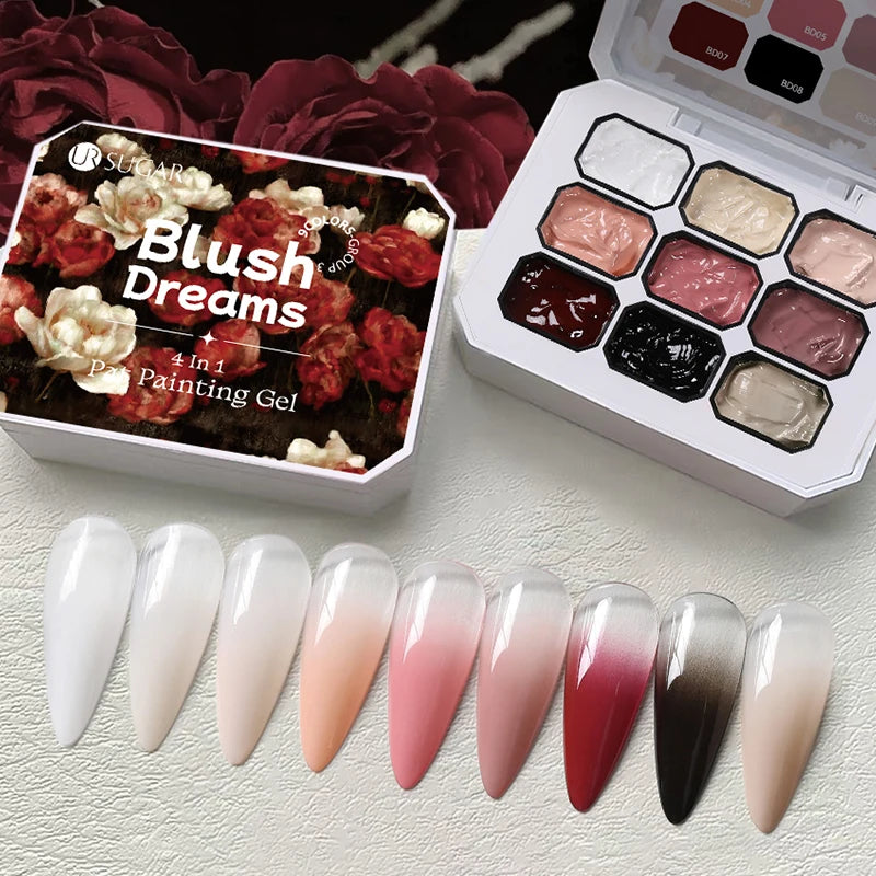 Gradient Painting Gel Nail Art Gradient Color DIY Design Gel  Used For Gradient Nail Stamping Pattern