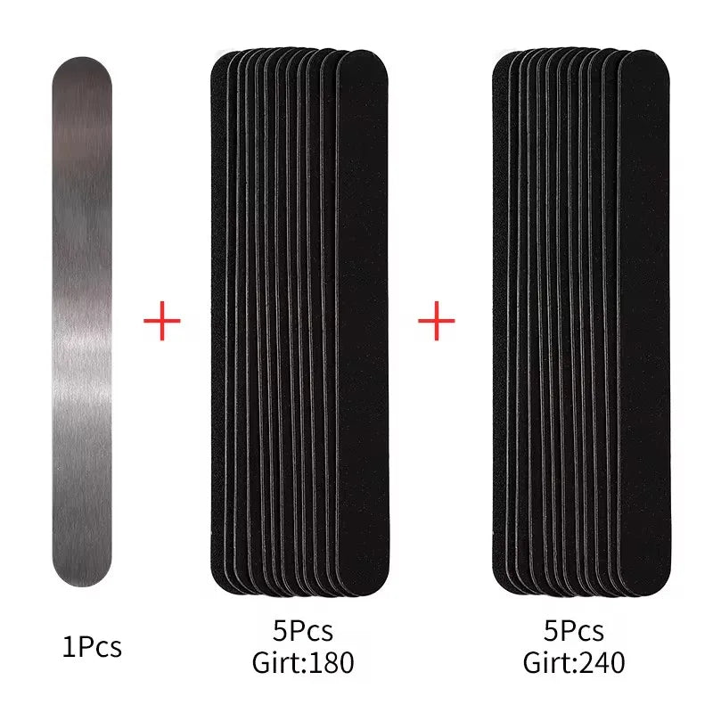Nail File Replacement 100 to 180 Professional Limas Tools for Manicure