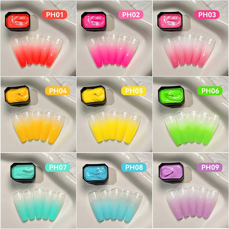 Gradient Painting Gel Nail Art Gradient Color DIY Design Gel  Used For Gradient Nail Stamping Pattern