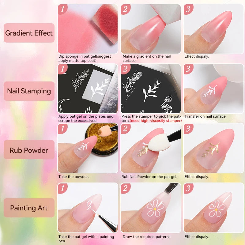Gradient Painting Gel Nail Art Gradient Color DIY Design Gel  Used For Gradient Nail Stamping Pattern