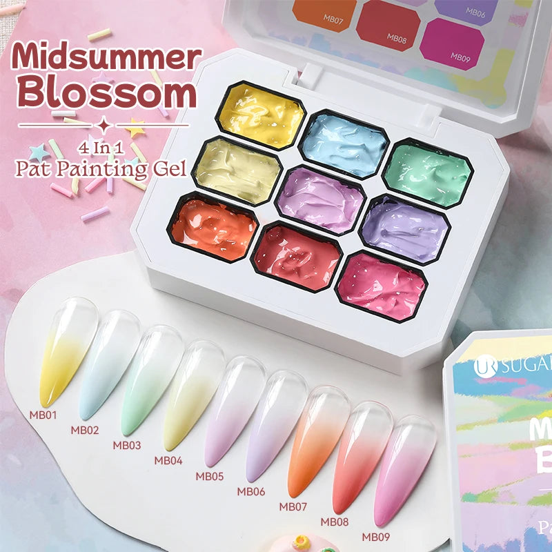 Gradient Painting Gel Nail Art Gradient Color DIY Design Gel  Used For Gradient Nail Stamping Pattern