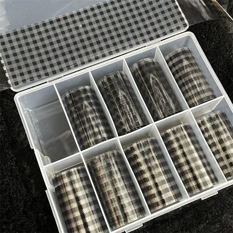 1 Box Multiflora Rose Nail Foils for Transfer Paper Flowers Stickers Sliders Nails Wraps DIY Floral Rosa Nail Art Decorations