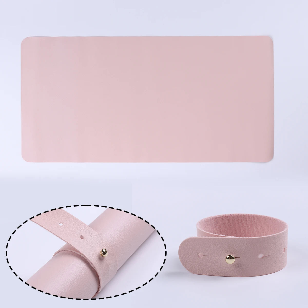 Nail salon table mats, washable and foldable nail care handrail mats, soft microfiber leather nail mats, nail salon tools