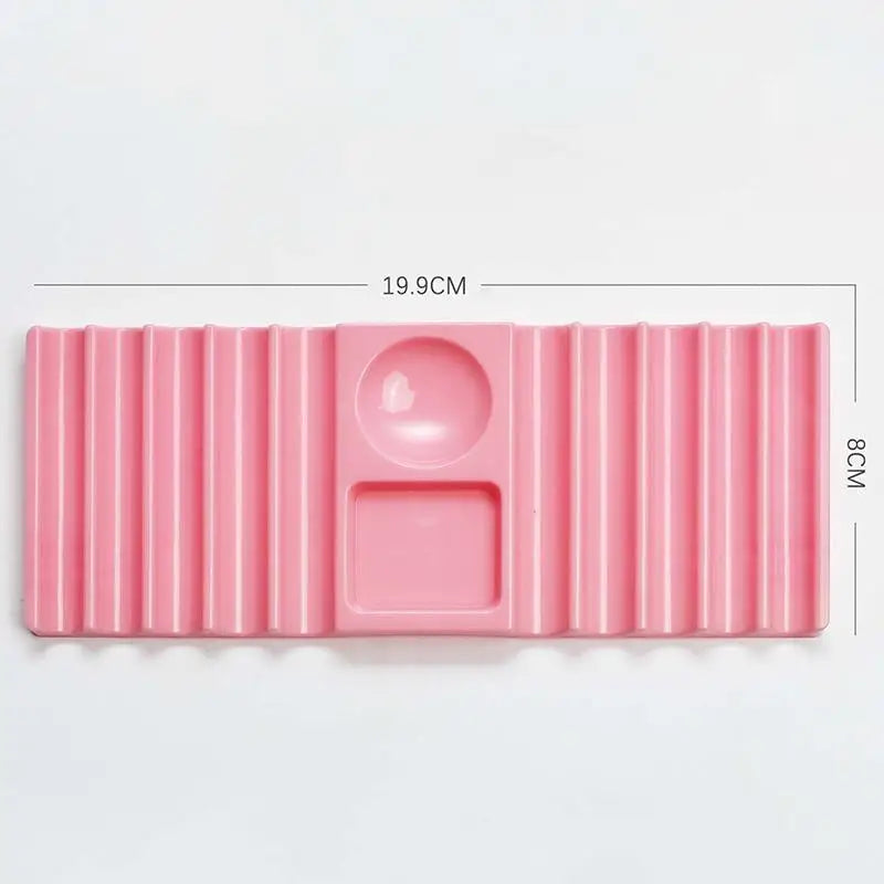 Elegant Nail Art Brush Organizer - Quick Color Mixing & Tool Storage Solution for Professional Salons And Home Use, ideal for supporting and sorting nail tips.