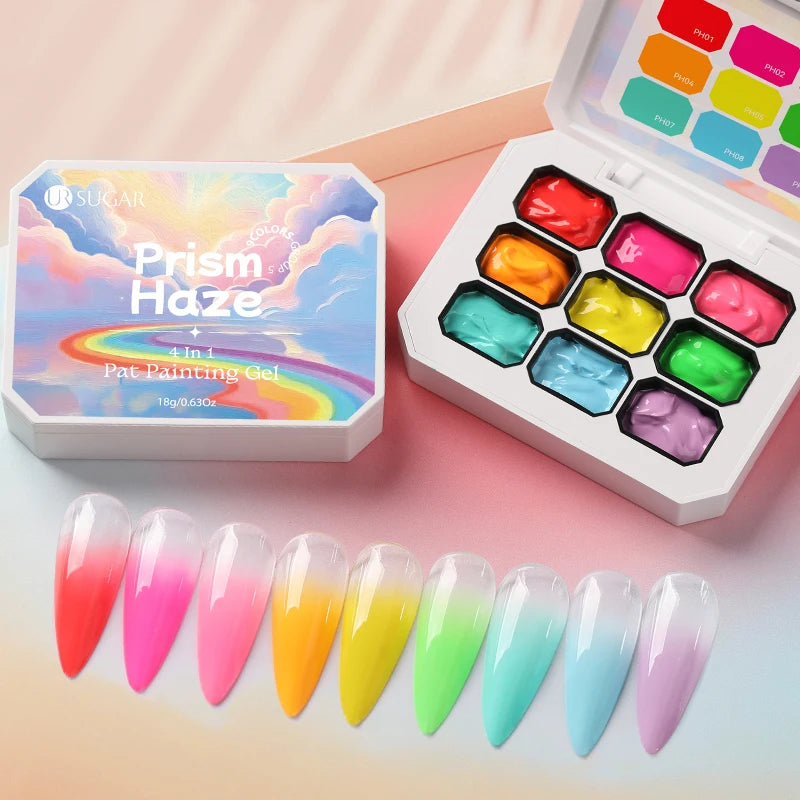Gradient Painting Gel Nail Art Gradient Color DIY Design Gel  Used For Gradient Nail Stamping Pattern