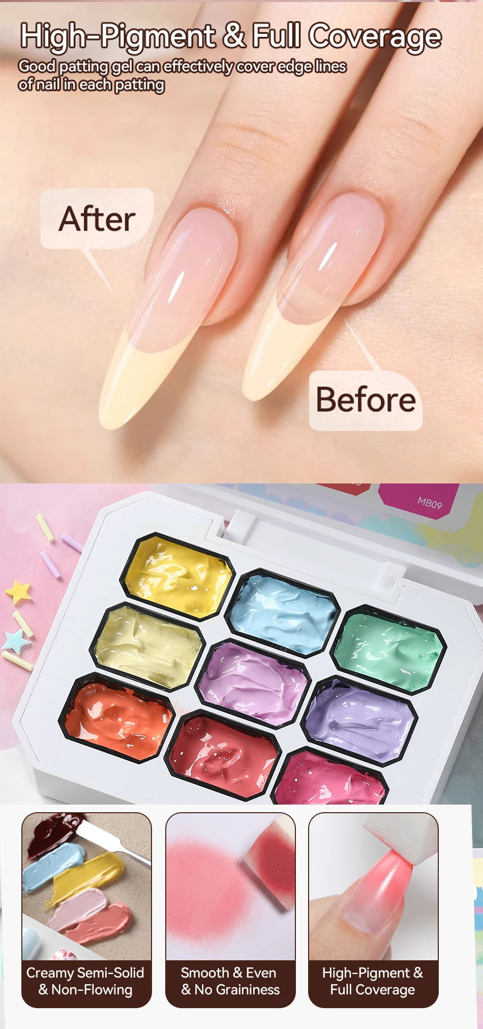 Gradient Painting Gel Nail Art Gradient Color DIY Design Gel  Used For Gradient Nail Stamping Pattern