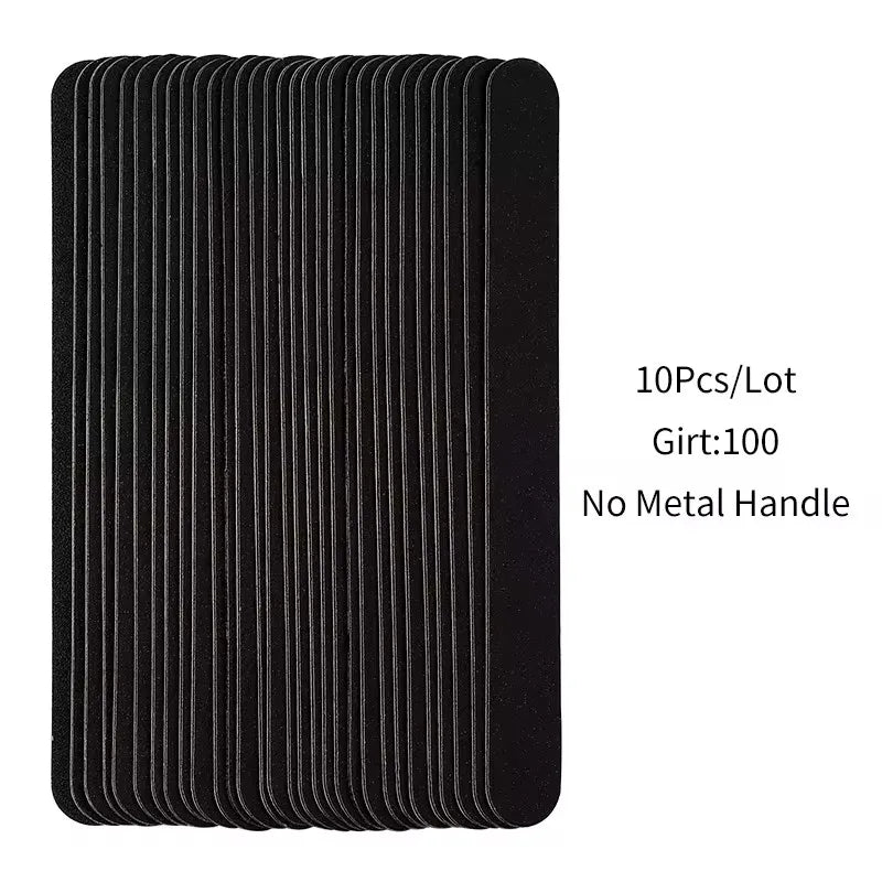 Nail File Replacement 100 to 180 Professional Limas Tools for Manicure