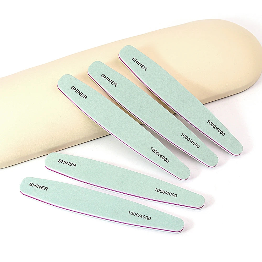 6Pcs Professional Nail File Buffer 100/180 , 220/280, Grit Nail File 240.
.
