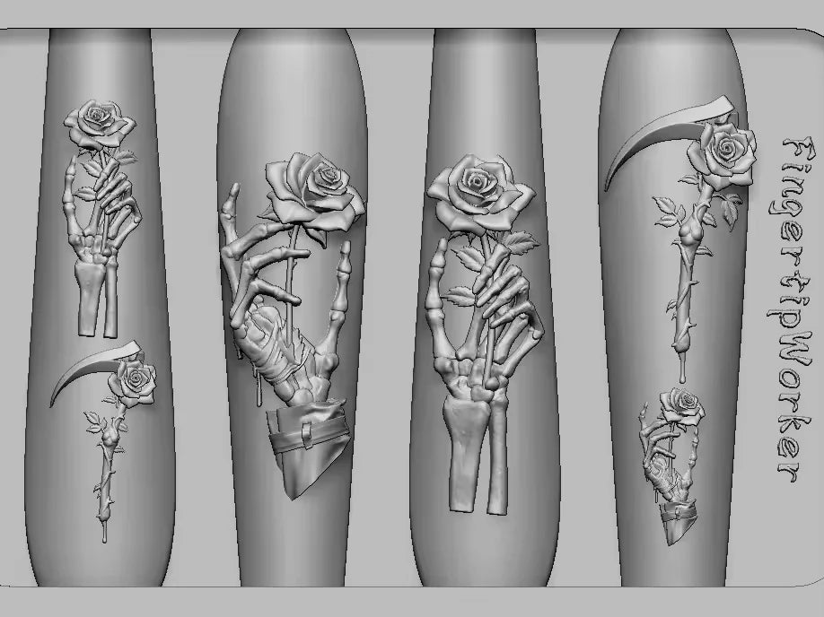 3D Butterfly Flower Gel Nail Art Mold Arts Resin Petal Molds for Accessories Supplies Flowers Silicone Tools Grace Nails Style