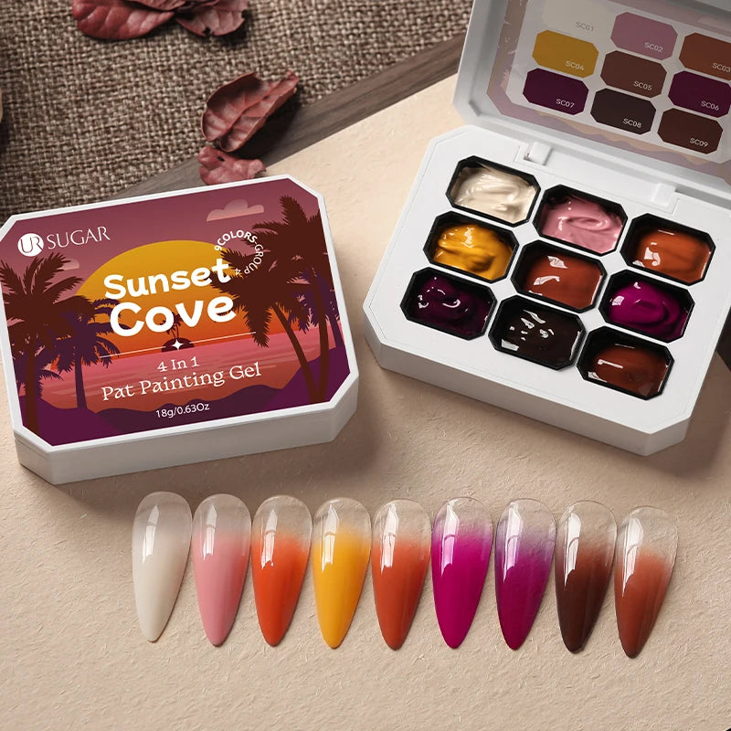Gradient Painting Gel Nail Art Gradient Color DIY Design Gel  Used For Gradient Nail Stamping Pattern