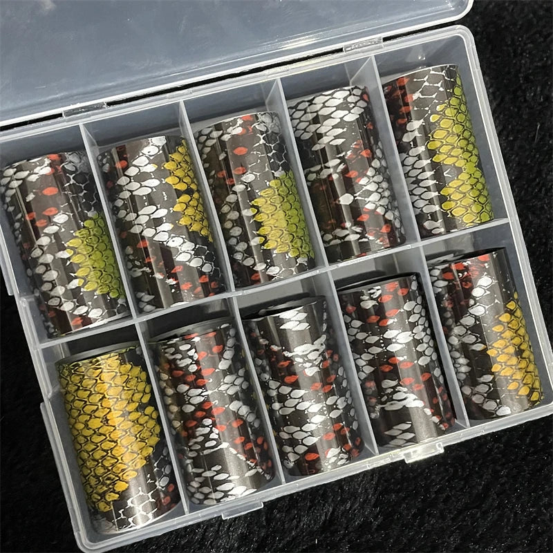 1 Box Multiflora Rose Nail Foils for Transfer Paper Flowers Stickers Sliders Nails Wraps DIY Floral Rosa Nail Art Decorations