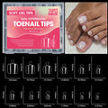 240pcs Clear Soft Gel Full Cover Fake Toenails