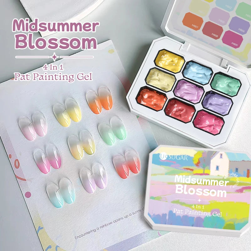 Gradient Painting Gel Nail Art Gradient Color DIY Design Gel  Used For Gradient Nail Stamping Pattern