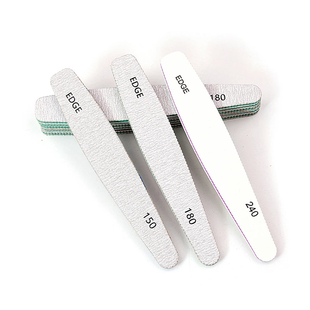 6Pcs Professional Nail File Buffer 100/180 , 220/280, Grit Nail File 240.
.