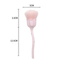 Flower Nail Brush for Manicure  Rose Shape Nail Art Brushes Round Small UV Gel Polish Powder Cleaning Tools Nail Accesories