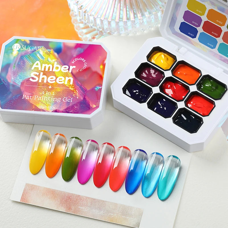 Gradient Painting Gel Nail Art Gradient Color DIY Design Gel  Used For Gradient Nail Stamping Pattern